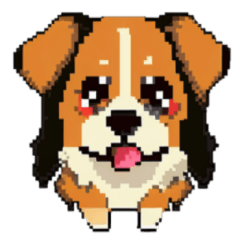 [LINEスタンプ] カラフルな犬の楽園