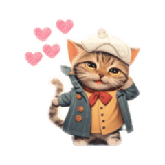 [LINEスタンプ] デニムかわいい猫