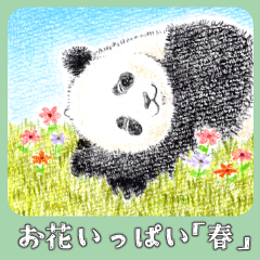 [LINEスタンプ] いろんなパンダたち★その5 お花いっぱい春