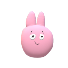 [LINEスタンプ] 3D_rabbit