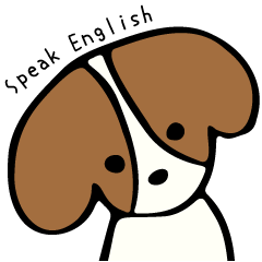 [LINEスタンプ] キャバリアだけどボブヘア(英語版)の画像（メイン）