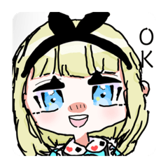 [LINEスタンプ] アリスの使いみちのないすたんぷ