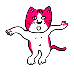 [LINEスタンプ] ラブリーピンクのねこ