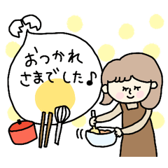 [LINEスタンプ] 料理教室の先生専用スタンプ☆pocaママ