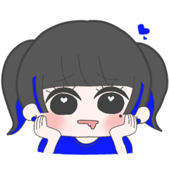 [LINEスタンプ] あなたの推しは何色？全12色◉〜群青推編〜