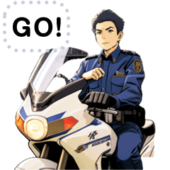 [LINEスタンプ] イケメン警察図鑑