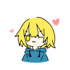 [LINEスタンプ] ぱーかーの女の子