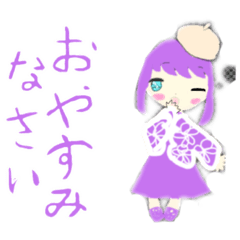 [LINEスタンプ] 絵が上手なみりのちゃん