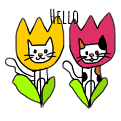 [LINEスタンプ] まったりにゃんこさん