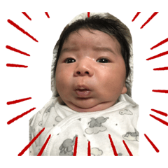 [LINEスタンプ] ある新生児の日常