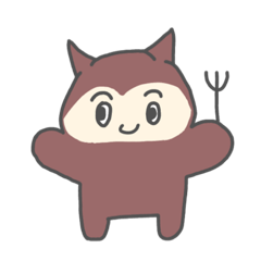 [LINEスタンプ] オタクっぽいデビルのデビちゃん