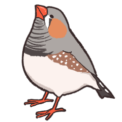 [LINEスタンプ] ぷうぷうキンカチョウ