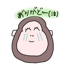 [LINEスタンプ] っぽいゴリラ（感謝）