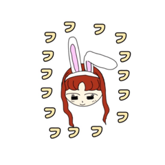 [LINEスタンプ] うさみみちゃん1