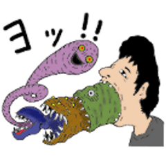 [LINEスタンプ] 奇怪な奴ら2番目