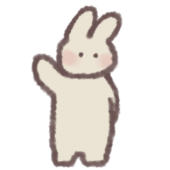 [LINEスタンプ] すこしちいさいうさぎ ～春の新生活編～