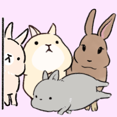 [LINEスタンプ] うさぎさんたちのご挨拶スタンプ