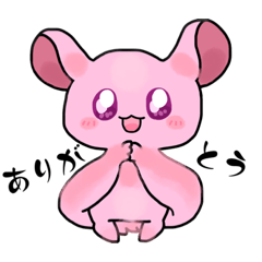 [LINEスタンプ] 水彩モモンガ【ピンク】