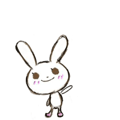 [LINEスタンプ] 毎日使える動くうさぎ