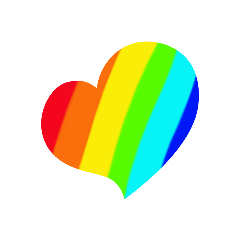 [LINEスタンプ] レインボーが好きです。～はぁと♥️～