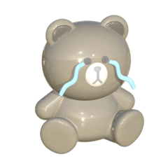 [LINEスタンプ] GLOOSY BEAR BROWN