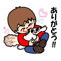 [LINEスタンプ] プリティわんこと飼い主さん