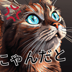 [LINEスタンプ] AI猫の可愛くてシュールな台詞スタンプ集06