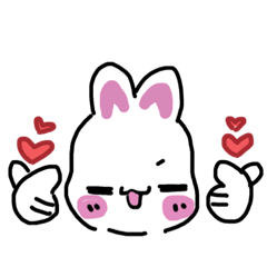 [LINEスタンプ] ①いや、うさぎ。