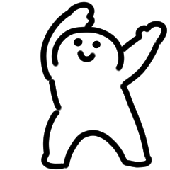 [LINEスタンプ] 動くにっこりマンのスタンプ（ダンス）