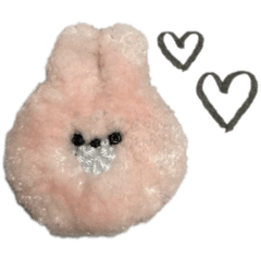 [LINEスタンプ] 手書きスタンプふわふわうさぎ