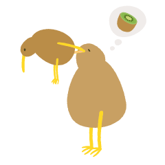 [LINEスタンプ] とってもかわいいキーウィさん