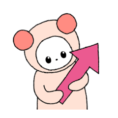 [LINEスタンプ] からふるくまさん1・あか（文字なし）