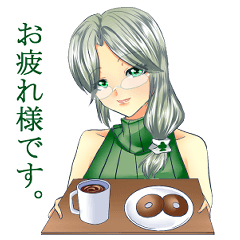 [LINEスタンプ] トランプマーク女子―挨拶と色々使える―