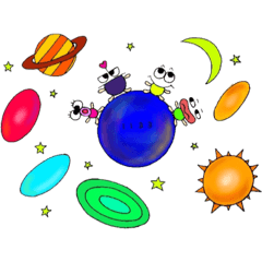 [LINEスタンプ] うちゅうクラブ1133 ①