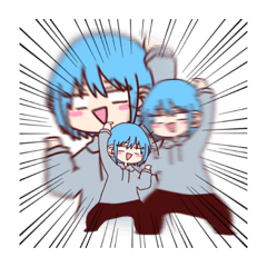 [LINEスタンプ] 凪沙ちゃんたちのスタンプ