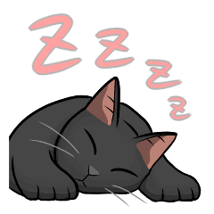 [LINEスタンプ] 黒猫スタンプ【常用】