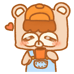 [LINEスタンプ] 英語と日本語をしゃべるkuma