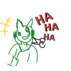 [LINEスタンプ] 緑の化け物スタンプ1