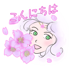 [LINEスタンプ] 【春の花の精達からご挨拶】