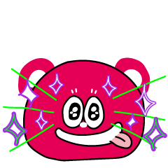 [LINEスタンプ] ピンクピンク クマ