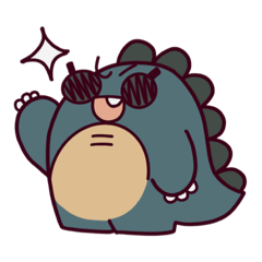 [LINEスタンプ] とてもおそろしいかいじゅうスタンプ