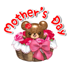 [LINEスタンプ] 優しい木目のクマちゃん