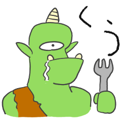 [LINEスタンプ] 片言サイクロプス