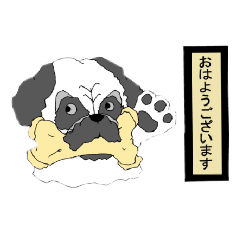 [LINEスタンプ] パグとフレンチブルドック！！Vol.01