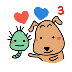 [LINEスタンプ] 茶太郎と友達 3