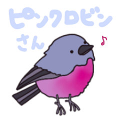 [LINEスタンプ] ピンクロビンさん