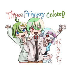 [LINEスタンプ] TPCスタンプ3人組ver.