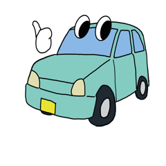 [LINEスタンプ] くるまのくらし