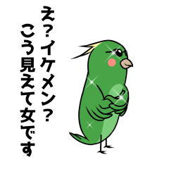 [LINEスタンプ] 面白鳥のhina