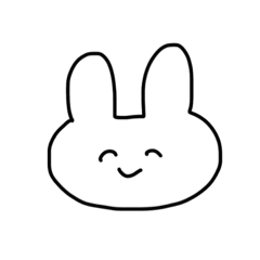 [LINEスタンプ] うさぎさん（使いやすい）